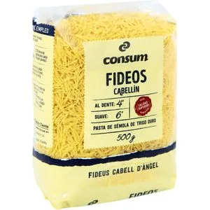 Fideos Cabellín Paquete 500 Gr