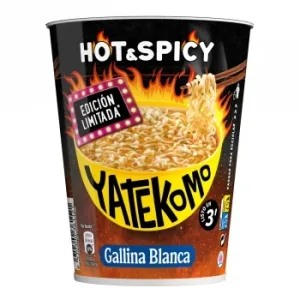 Fideos Orientales Hot&spicy Yatekomo Gallina Blanca 60 G.