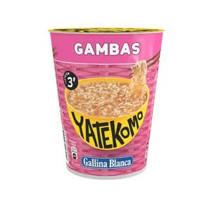 Yatekomo Fideos Orientales Instantáneos con Sabor a Gambas 60 G.