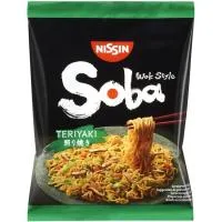 Fideos Soba en Salsa Teriyaki Nissin, sobre 110 G