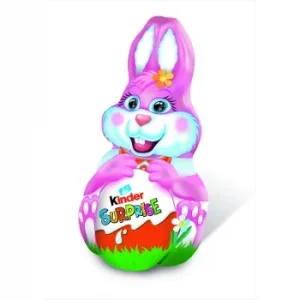 Figura de Chocolate con Leche Conejo Rosa Kinder Sorpresa sin Gluten 75 G.