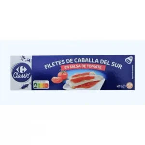 Filete de Caballa del Sur en Tomate Classic Carrefour Pack de 3 Latas de 65 G.