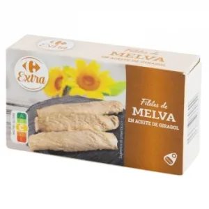 Filete de Melva en Aceite de Girasol Extra Carrefour 80 G.