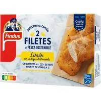 Filetes de Abadejo Pesca Sostenible con Limón Findus, Caja 225 G