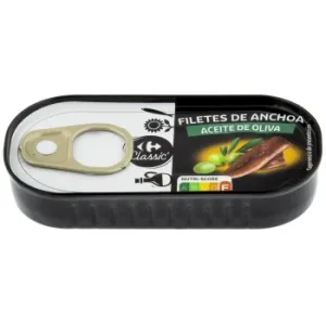 Filetes de Anchoa en Aceite de Oliva Classic Carrefour 30 G.