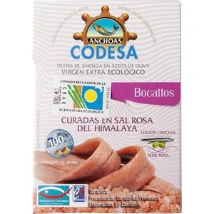 Filetes de Anchoa en Aceite de Oliva Virgen Ecológico Codesa Serie ORO