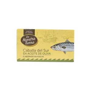 Filetes de Caballa del Sur en Aceite de Oliva de Nuestra Tierra 78 G.