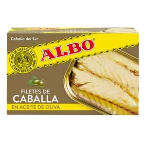 Albo Caballa del Sur en Aceite de Oliva en Filetes Lata de 85 G.
