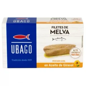 Filetes de Melva en Aceite de Girasol Ubago 85 G.