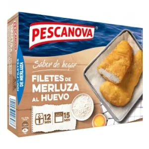 Filetes de Merluza al Huevo Pescanova sin Gluten 400 G.