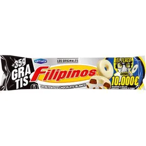 Filipino Chocolate Blanco + 35g Gratis 128 Gr