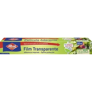 Film Transparente Muy Adherente y Fácil de Cortar Albal