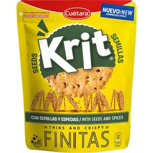 Finitas Galletas Saladas de Aperitivo con Semillas de Quinoa, Chía y Lino Cuetara Krit
