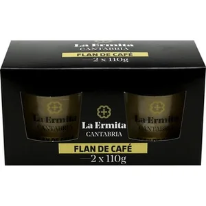 Flan de Café sin Gluten Pack 2  la Ermita Cantabria 110 G