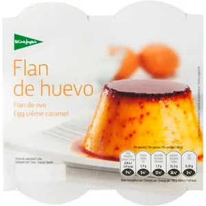 Flan de Huevo Pack 4  el Corte Ingles 100 G