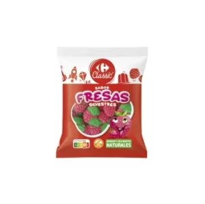 Fresas de Goma Carrefour Classic sin Gluten 200 G.