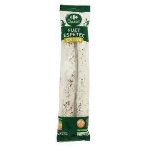 Fuet Espetec Carrefour Classic sin Gluten Pack de 2 Unidades de 170 G