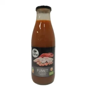 Fumet de Pescado y Marisco Extra Carrefour sin Gluten 725 Ml.