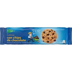 Galletas con Chips de Chocolate 37% de Trocitos  el Corte Ingles 225 G