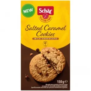 Galletas con Pepitas de Chocolate con Leche y Caramelo Schär sin Gluten 150 G.