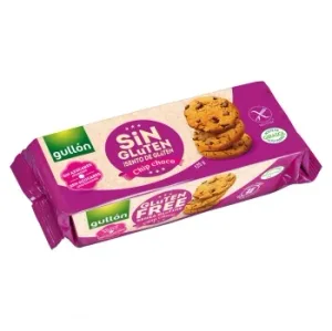 Galletas con Pepitas de Chocolate Gullón sin Gluten y sin Azúcar Añadido 130 G.