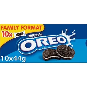 Galletas de Chocolate Rellenas de Crema Formato Familiar 10 Bolsitas Individuales 10 Bolsitas con 4 Unidades Oreo