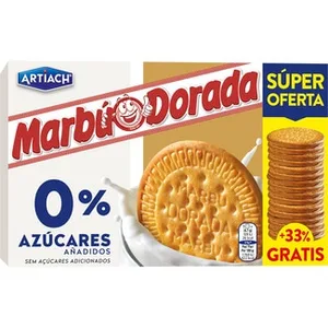 Galletas de Desayuno Doradas al Horno 0% Azúcares Añadidos  Artiach Marbu Dorada 400 G