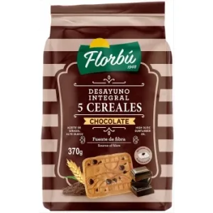 Galletas Integrales de Cereales y Chocolate  Florbú 400 G.