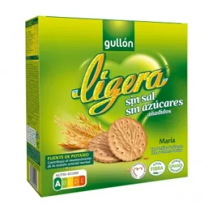 Galletas María Ligera Gullón sin Sal y sin Azúcar Añadido 600 G.