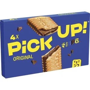 Galletas Pick Up! Rellenas de Chocolate 4 X 28 Gr