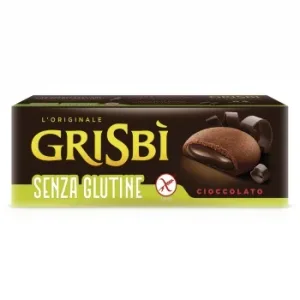 Galletas Rellenas de Crema de Chocolate Grisbi sin Gluten 150 G.
