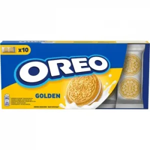 Galletas Rellenas de Crema de Vainilla Golden Oreo 220 G.