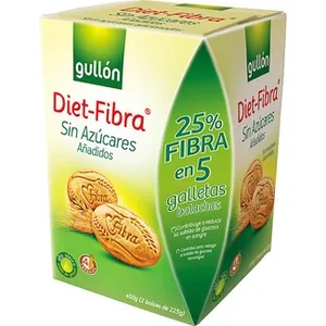 Galletas sin Azúcares Añadidos  Gullon Diet Fibra 450 G