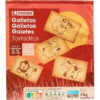 Galletas Tostaditas Eroski, Pack 3x225 G