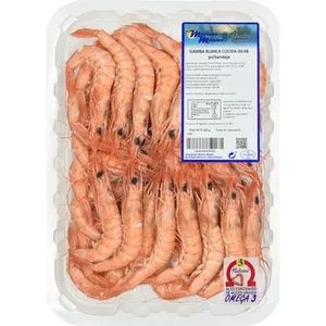 Gamba Blanca Cocida 100-120 Piezas/kg Mariscos Mendez