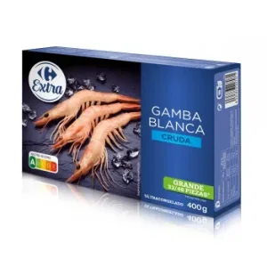 Gamba Blanca Cruda Congelado Carrefour Extra 400 G