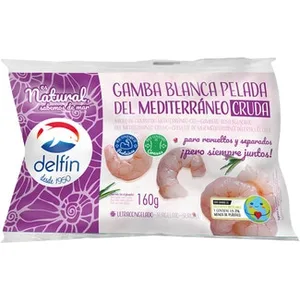 Gamba Pelada Cruda 60-77 Piezas Delfin