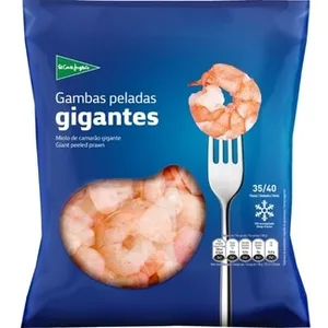 Gambas Peladas Gigantes 35-40 Piezas el Corte Ingles