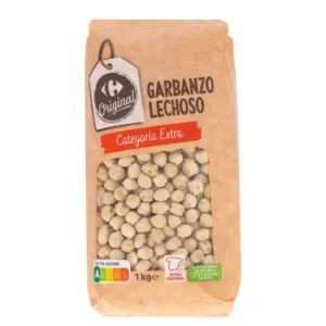 Garbanzo Lechoso Categoría Extra Original Carrefour 1 Kg.