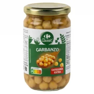 Garbanzos Cocidos al Natural Classic Carrefour 210 G.