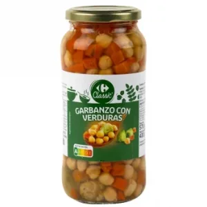 Garbanzos con Verduras Cocidas Classic Carrefour 400 G.