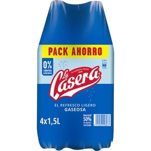 Gaseosa 0% Azúcares y Calorías Pack 4 la Casera