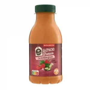 Gazpacho con Hortalizas Frescas Carrefour sin Gluten 330 Ml.