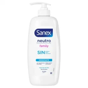 Gel de Ducha Hidratante Neutro Family Sanex 750 Ml.