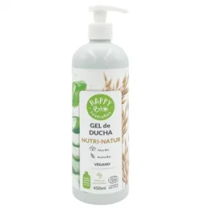 Gel de Ducha Nutri-natur Aloe Ecológico Happy Bio 450 Ml.