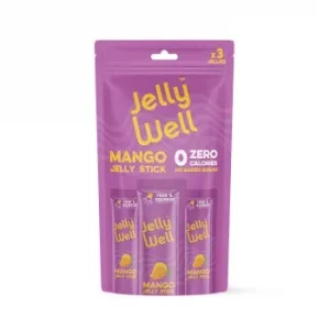 Gelatina en Sticks Sabor Mango Jelly Well sin Azúcar Añadido Doy Pack 120 G.