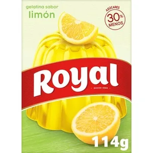 Gelatina Sabor Limón 10 Raciones  Royal 114 G