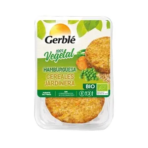 Gerblé Hamburguesas de Cereales Ecológicas Gerblé 160 G.