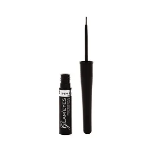 Rimmel Glam Eyes Tono 001 Delineador de Ojos Liquido con un Acabado Preciso.