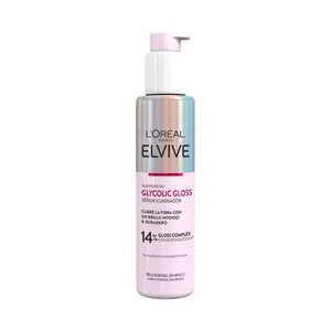 Elvive Glycolic Gloss de L´oréal Paris Sérum Capilar Iluminador sin Aclarado, para Cabellos Porosos y sin Brillo 150 Ml.